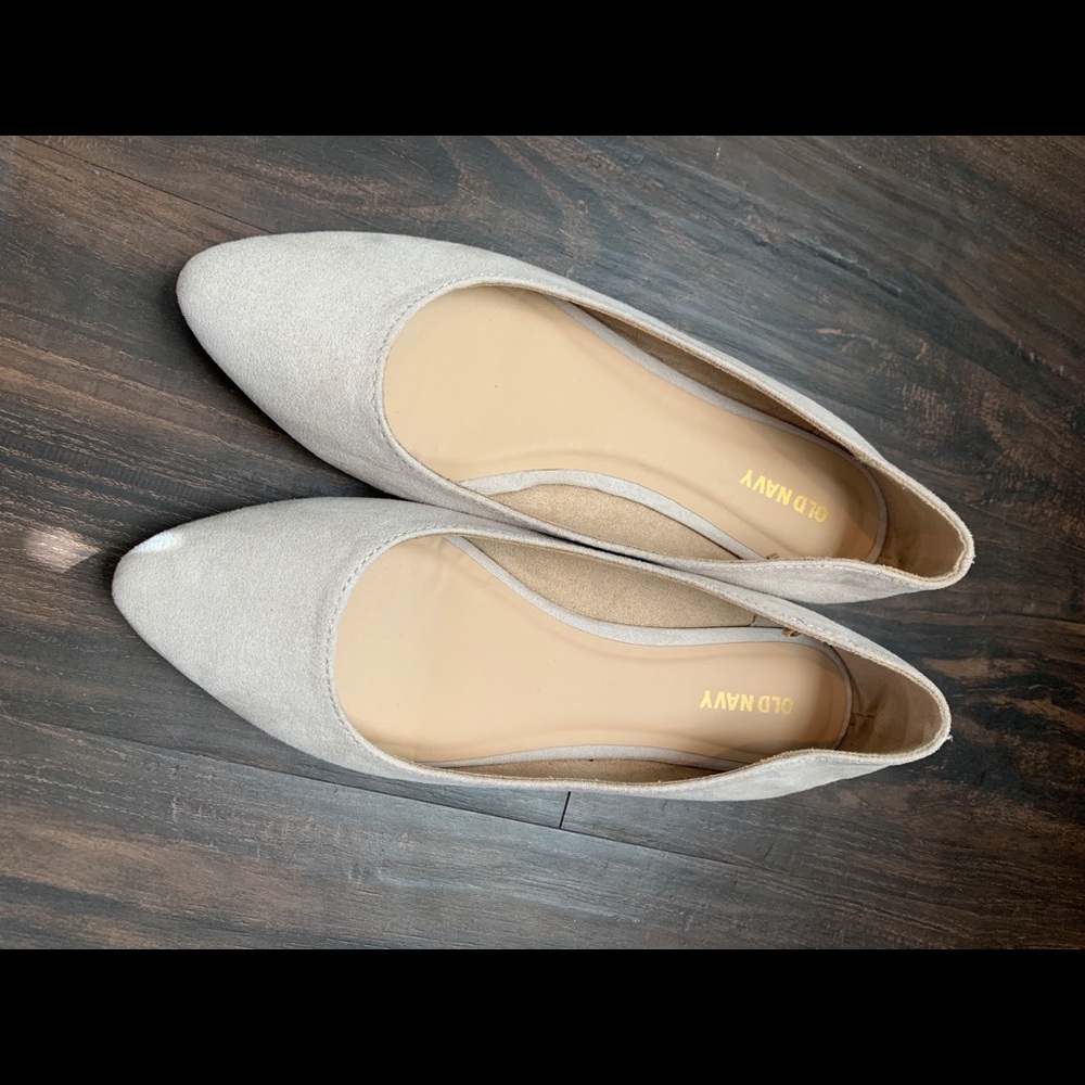 Nude Pointed Toe Ballet Flats